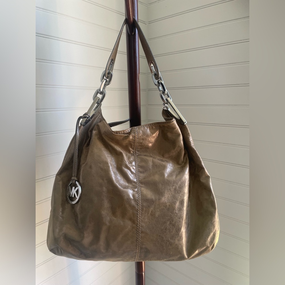 Michael Kors Metallic Hobo Bag
